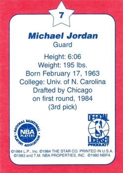 1997 1984-85 Star Olympic Michael Jordan (Unlicensed) #7 Michael Jordan Back