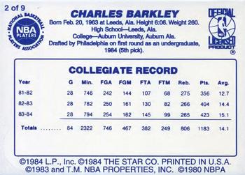 1997 1985-86 Star All-Rookies Blue Border (Unlicensed) #2 Charles Barkley Back