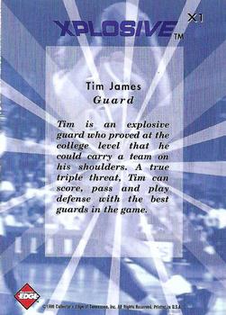 1999 Collector's Edge - Xplosive #X1 Tim James Back