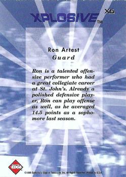 1999 Collector's Edge - Xplosive #X6 Ron Artest Back