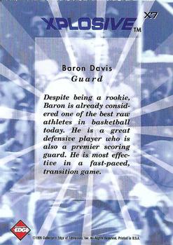 1999 Collector's Edge - Xplosive #X7 Baron Davis Back