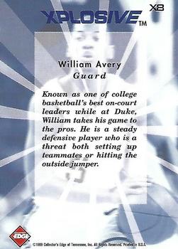 1999 Collector's Edge - Xplosive #X8 William Avery Back