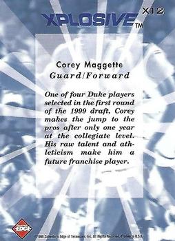 1999 Collector's Edge - Xplosive #X12 Corey Maggette Back