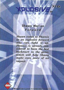 1999 Collector's Edge - Xplosive #X16 Shawn Marion Back