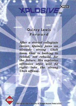 1999 Collector's Edge - Xplosive #X20 Quincy Lewis Back