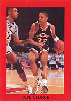 1989-90 Roundball Press 1st Rounders (Unlicensed) #12 Tate George Front