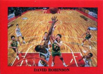 1989-90 Roundball Press 1st Rounders (Unlicensed) #14 David Robinson Front