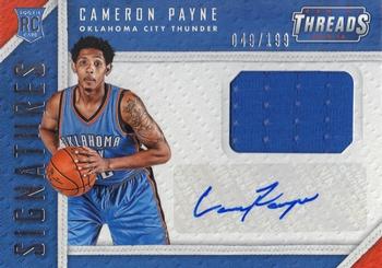 2015-16 Panini Threads - Rookie Threads Signatures #RTS-CP Cameron Payne Front