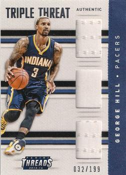 2015-16 Panini Threads - Triple Threat #27 George Hill Front