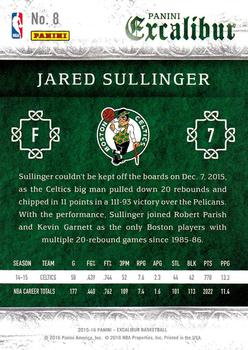2015-16 Panini Excalibur #8 Jared Sullinger Back