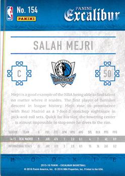2015-16 Panini Excalibur #154 Salah Mejri Back