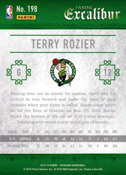 2015-16 Panini Excalibur #198 Terry Rozier Back
