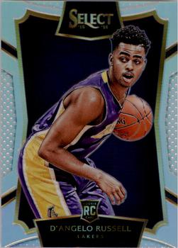 2015-16 Panini Select - Silver Prizms #62 D'Angelo Russell Front
