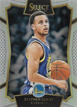 2015-16 Panini Select - Silver Prizms #99 Stephen Curry Front