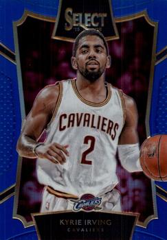 2015-16 Panini Select - Concourse Blue Prizms #37 Kyrie Irving Front