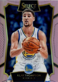 2015-16 Panini Select - Concourse Pink Prizms #96 Klay Thompson Front