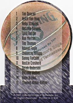 1997 Collector's Edge Impulse - Checklists #NNO Checklist 1 Back