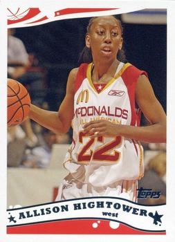 2006 Topps McDonald's All-American Game #G16 Allison Hightower Front