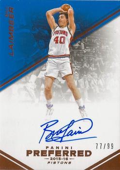 2015-16 Panini Preferred #117 Bill Laimbeer Front