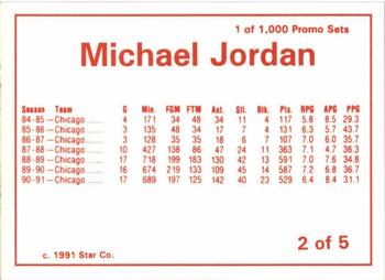 1997 1991 Star Michael Jordan (Unlicensed) #2 Michael Jordan Back