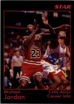 1997 1991 Star Michael Jordan (Unlicensed) - Black Border, Black Backs #4 Michael Jordan Front