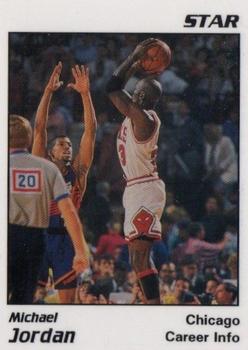 1997 1991 Star Michael Jordan (Unlicensed) - White Border, Black Text #4 Michael Jordan Front