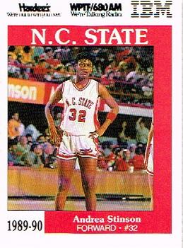 1989-90 NC State Wolfpack #NNO Andrea Stinson Front