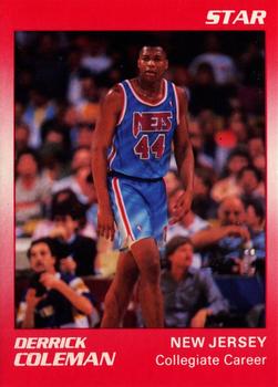 1990-91 Star Derrick Coleman Red - Glossy #4 Derrick Coleman Front