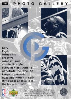 1995-96 Collector's Choice English II #185 Gary Payton Back