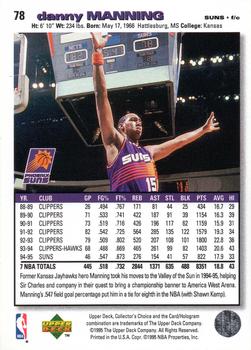1995-96 Collector's Choice English II #78 Danny Manning Back