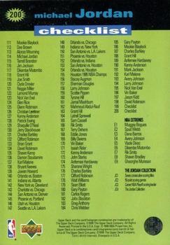 1995-96 Collector's Choice English II #200 Michael Jordan Back
