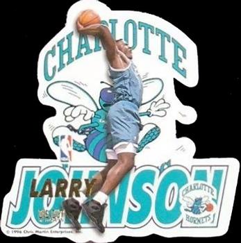 1995-96 Pro Mags Die Cut #NNO Larry Johnson Front