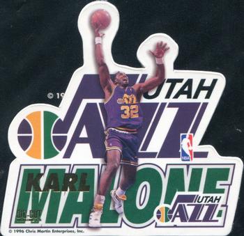1995-96 Pro Mags Die Cut #NNO Karl Malone Front