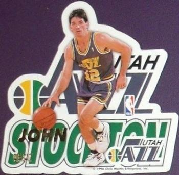 1995-96 Pro Mags Die Cut #NNO John Stockton Front