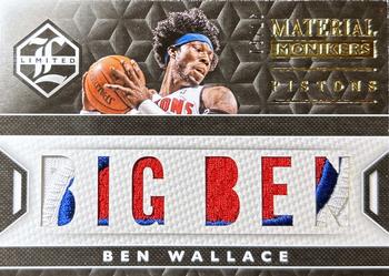 2015-16 Panini Limited - Material Monikers Prime #16 Ben Wallace Front