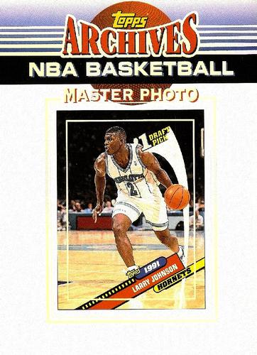 1992-93 Topps Archives - Master Photos Exchange #NNO Larry Johnson Front