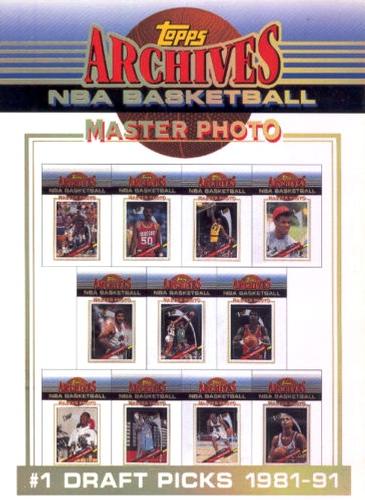 1992-93 Topps Archives - Master Photos Exchange #NNO #1 Draft Picks 1981-91 Front