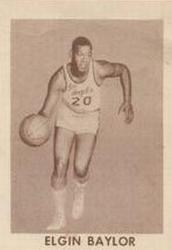 1961-62 Bell Brand Los Angeles Lakers #10 Elgin Baylor Front