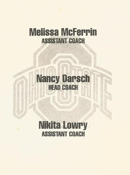 1994-95 Ohio State Buckeyes Women #13 OSU Coaching Staff Back