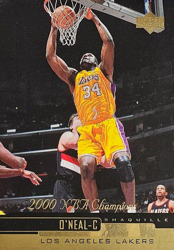 2000 Upper Deck Los Angeles Lakers Championship Jumbos #1 Shaquille O'Neal Front