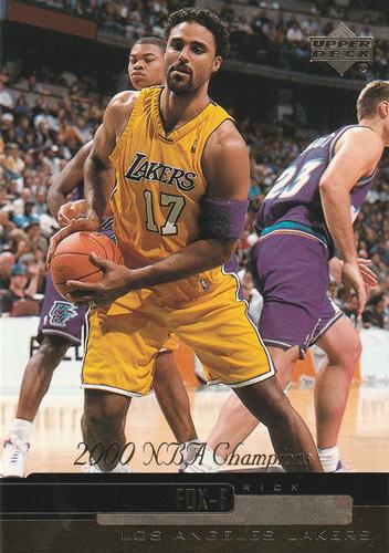 2000 Upper Deck Los Angeles Lakers Championship Jumbos #8 Rick Fox Front