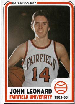 1982-83 Big League Cards Fairfield University Stags #9 John Leonard Front