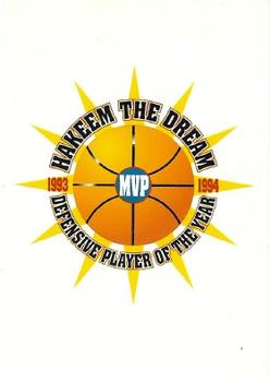 1994 Hakeem the Dream Fan Club #NNO Header Card Front