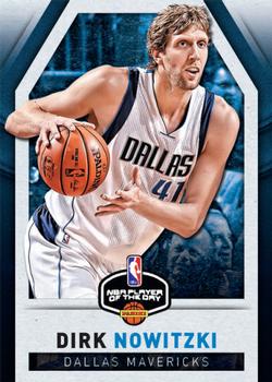 2015-16 Panini Player of the Day #13 Dirk Nowitzki Front
