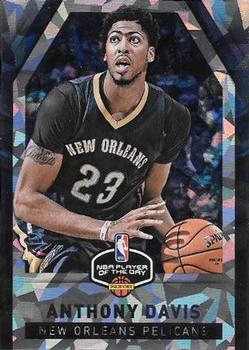 2015-16 Panini Player of the Day - Cracked Ice #11 Anthony Davis Front