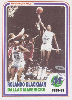 1988-89 Big League Cards Bud Light Dallas Mavericks #NNO Rolando Blackman Front