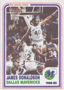 1988-89 Big League Cards Bud Light Dallas Mavericks #NNO James Donaldson Front