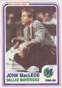 1988-89 Big League Cards Bud Light Dallas Mavericks #NNO John MacLeod Front