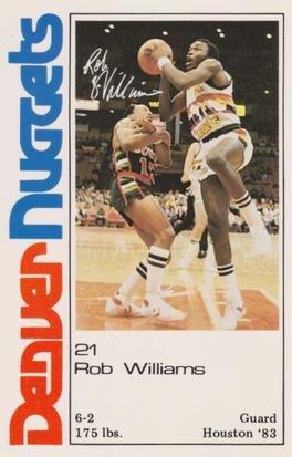 1983-84 Denver Nuggets Police #NNO Rob Williams Front