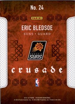 2015-16 Panini Excalibur - Crusade #24 Eric Bledsoe Back